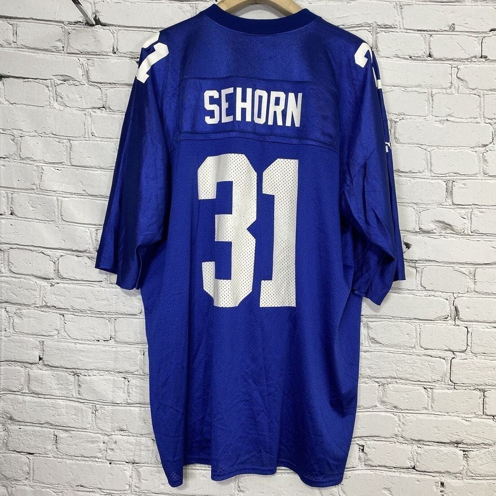 Vintage 90s Puma New York Giants Jason Sehorn #31 Jersey Mens Size 2XL Blue