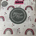 Maeve & Rose Microfiber Rainbows and Hearts Queen Size Sheet Set
