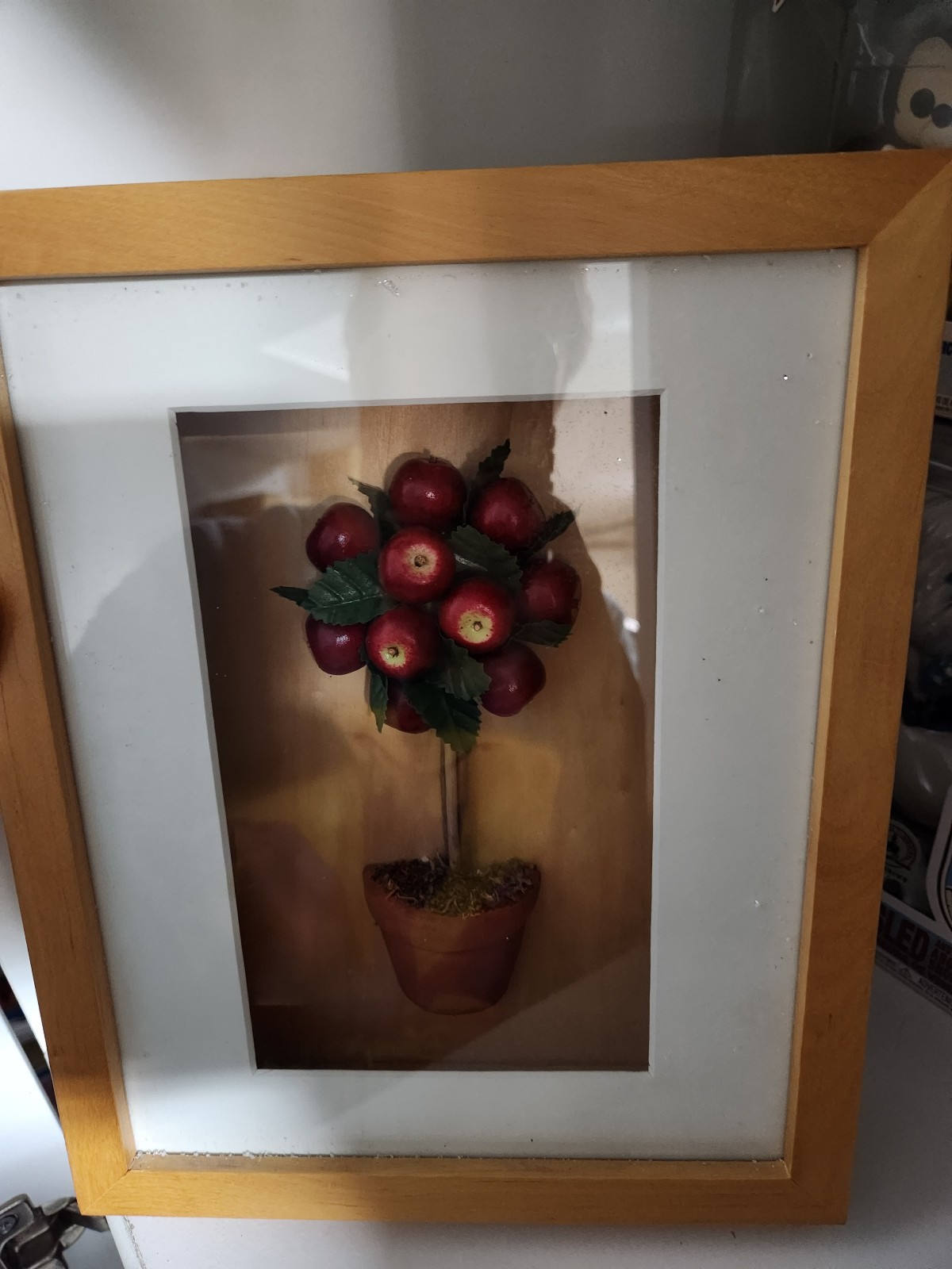 Shadow box frame apple tree 3D wall art decor
