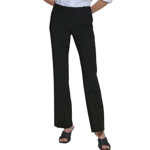 NEW Black Calvin Klein Modern Fit Trousers Regular 6