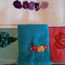 Hand crochet towels