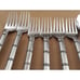 Pier 1 PII23 Bamboo Lines Stainless 18/8, Satin Handle, Glossy Bowl Flatware