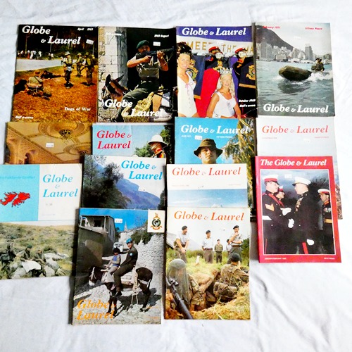 ROYAL MARINES MAGAZINE : THE GLOBE AND LAUREL 15 Magazine Lot 1969-1990