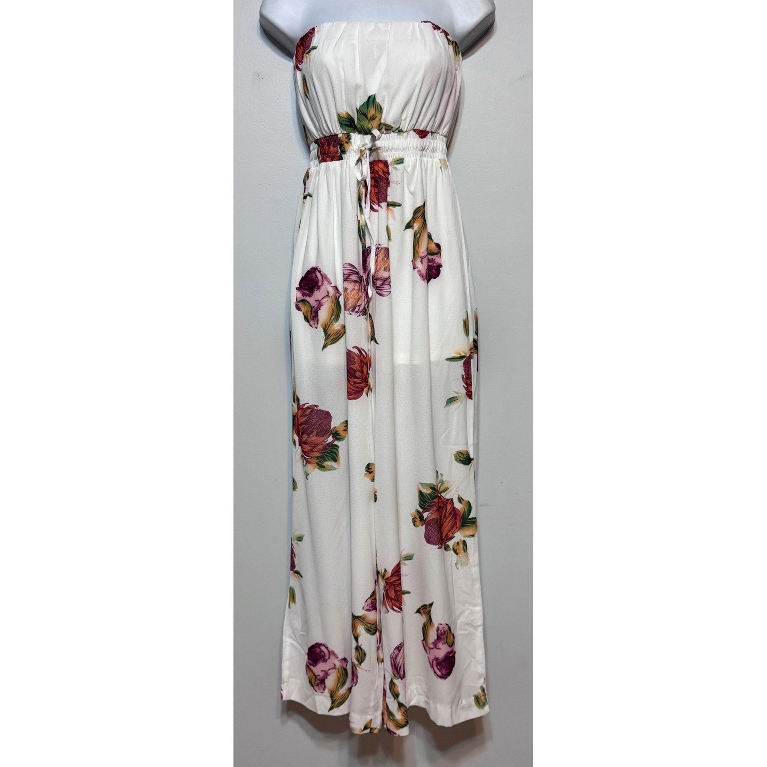 NWT Hello Molly Hello Molly Middle of the Hill White Jumpsuit Size 4 Boho Luxe