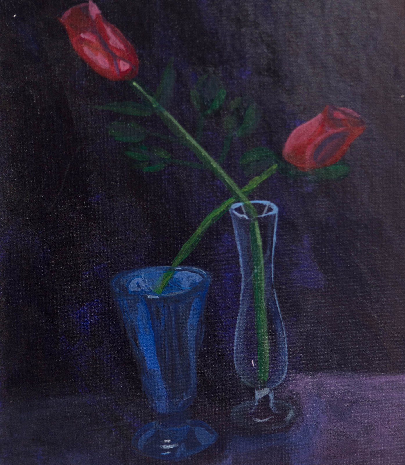 Handmade painting Flowers .