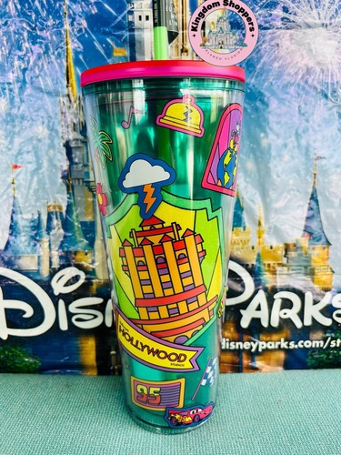 Disney Parks Starbucks Hollywood Studios Tower Terror Park Icons Tumbler Cup NEW