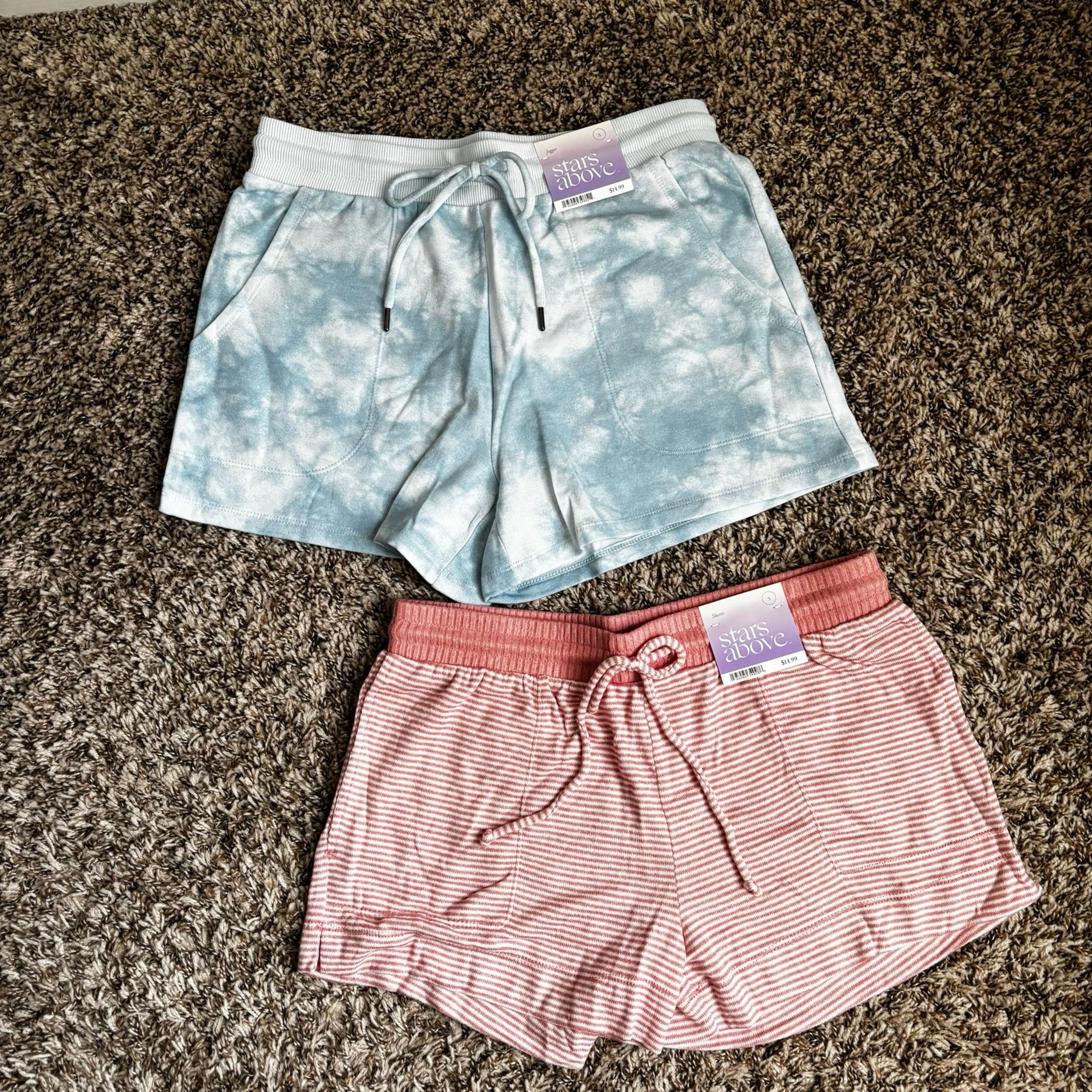 Bundle of 2 Stars Above Women's Soft Fleece Pull on Shorts Sz Small NEW