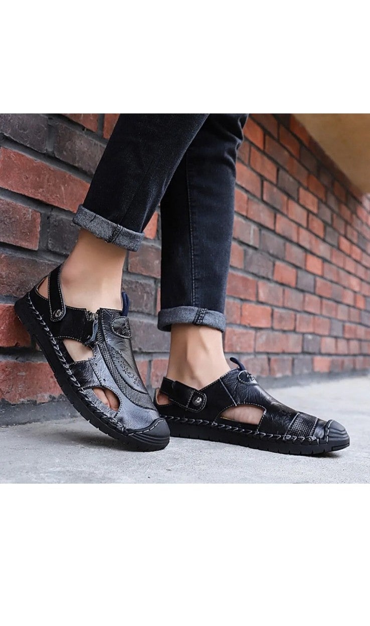 Mens Casual Dual Purpose Sandals Slippers Summer Outdoor Beach Hollow Out Shoes