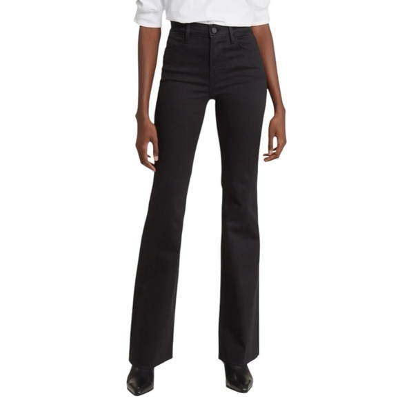 New! Frame Le Easy Flare Jeans Blackfinn