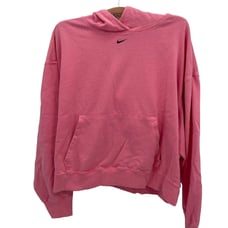 Vintage Nike Middle Swoosh Hoodie Neon Geometric Logo Womens Large *rare*