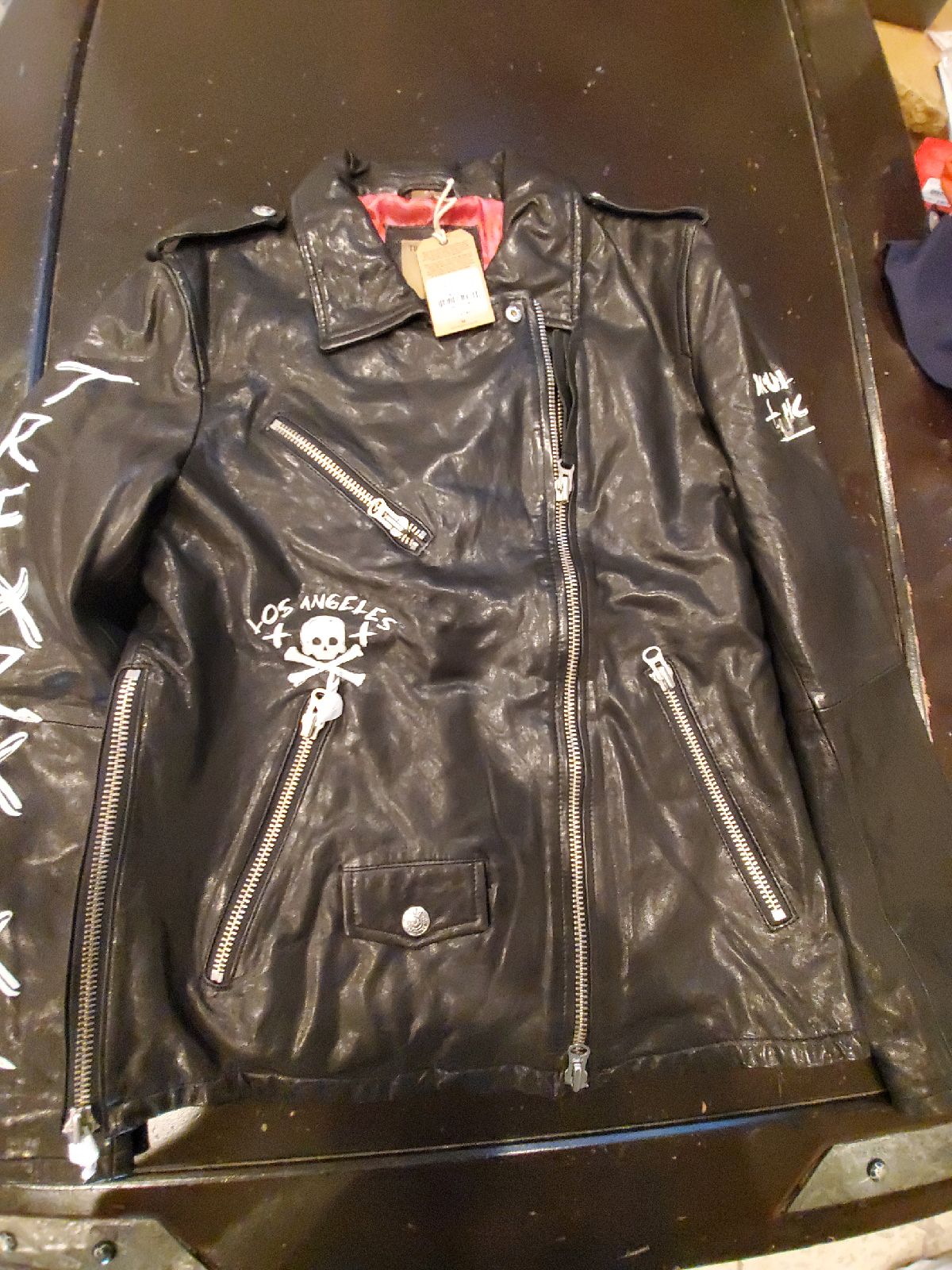 true religion leather jacket