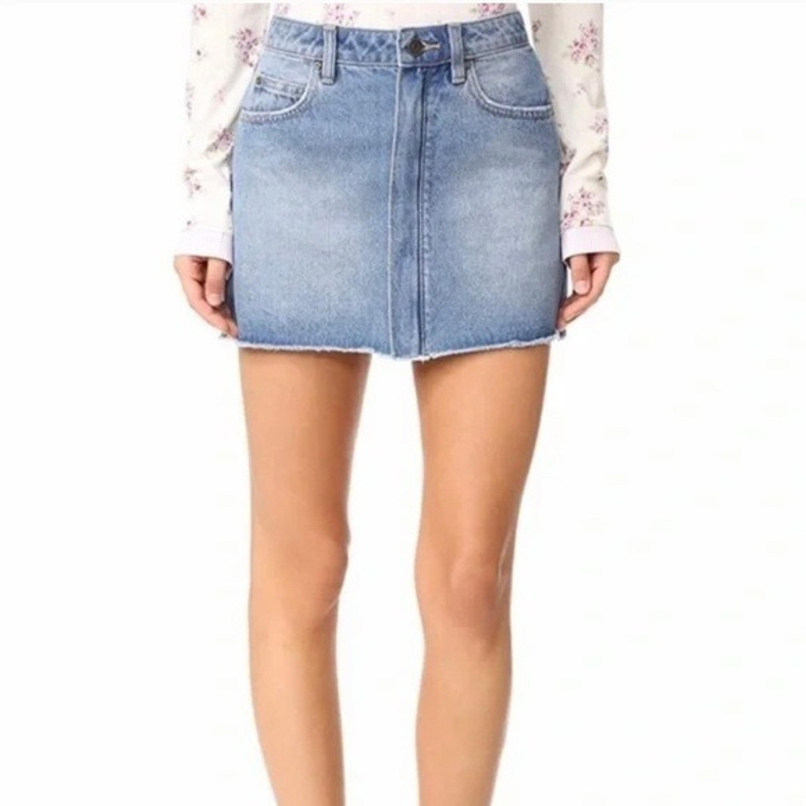 Joie Women's Zipper Front Denim Mini Skirt