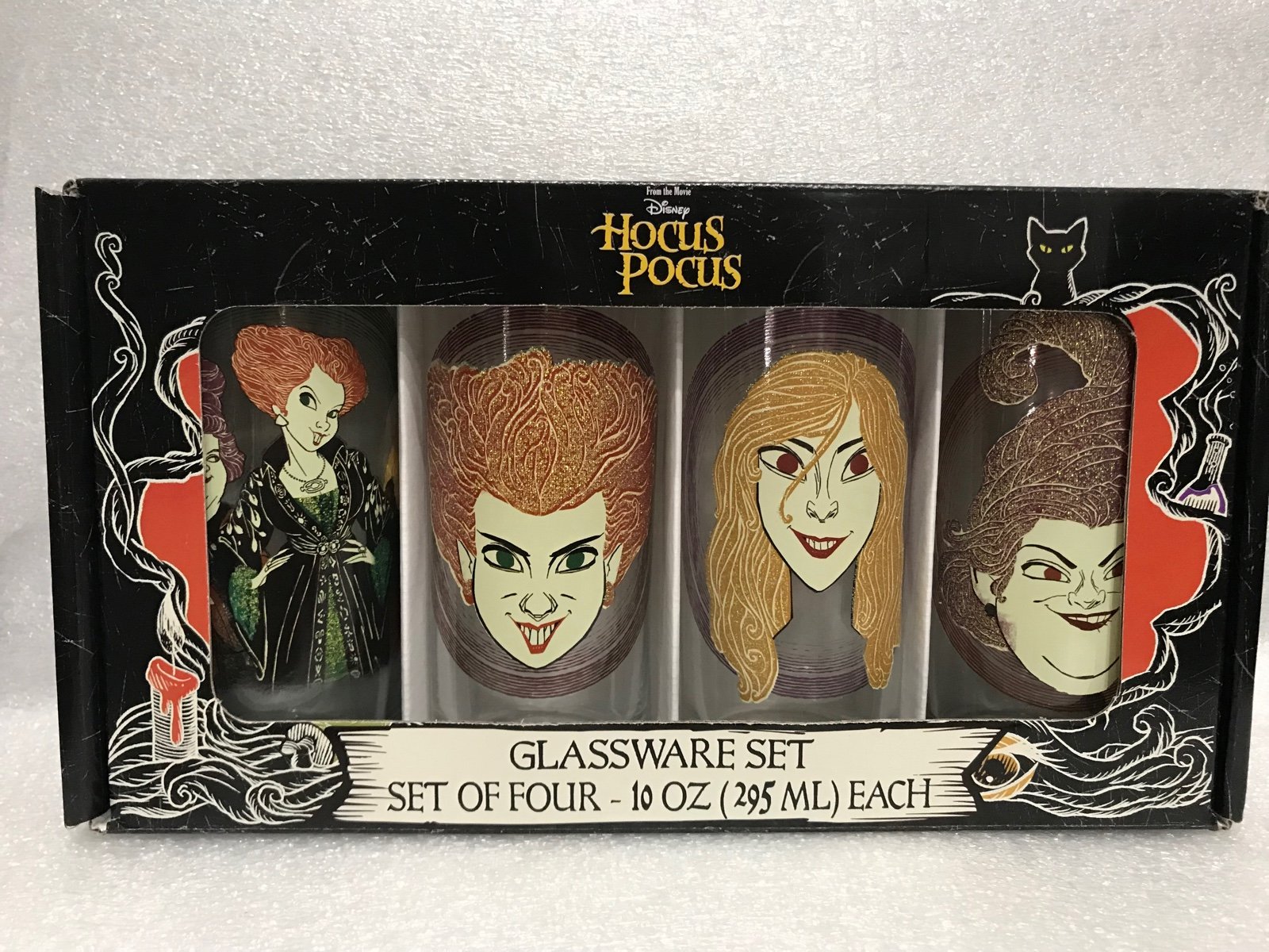 Disney’s Hocus Pocus set of 4 drinking glasses