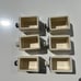 Vintage Pier 1 Apothecary Wooden Cabinet With 6 Ceramic Drawers