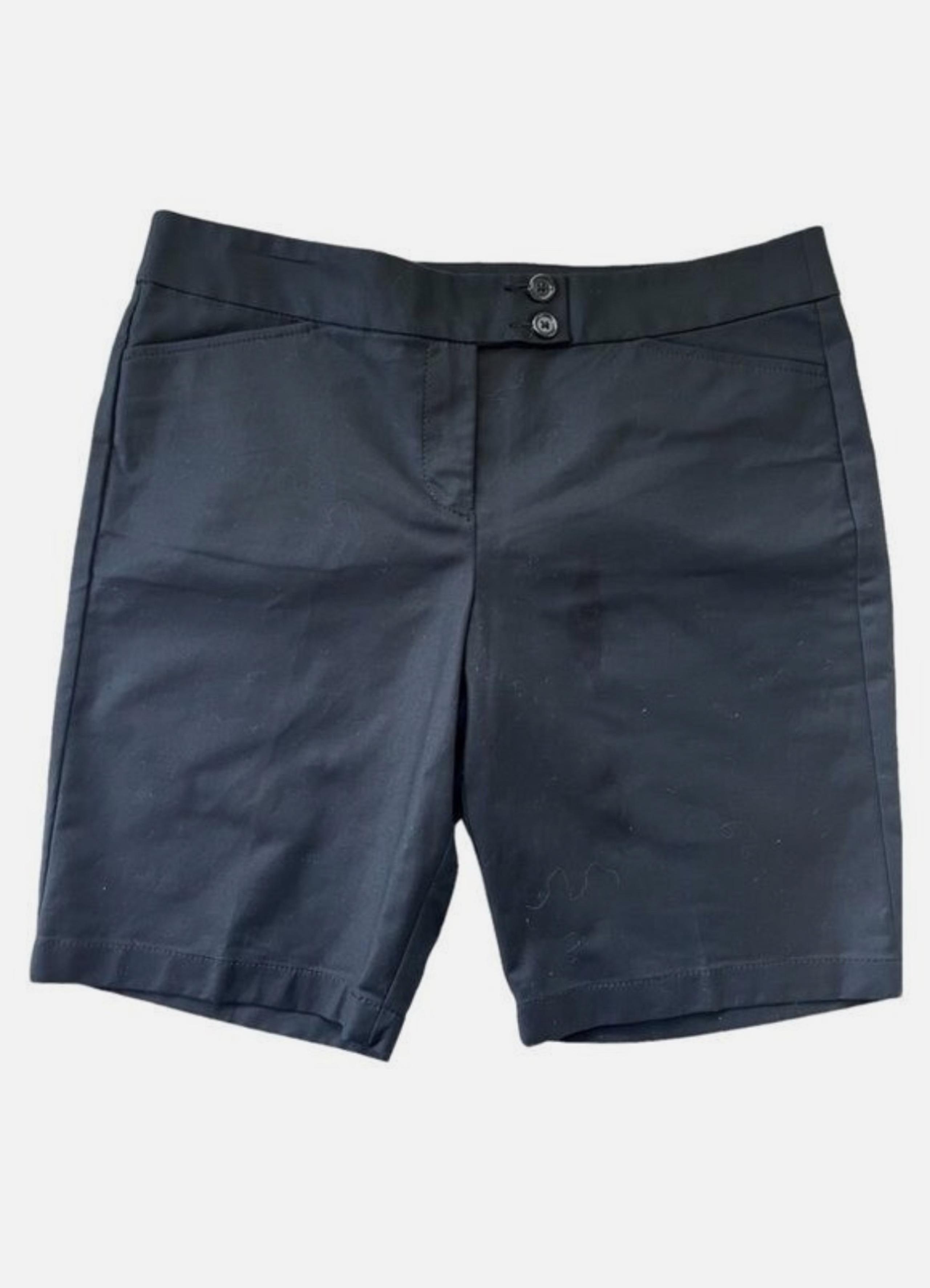 Ann Taylor Signature Fit Lower in Waist Dark Blue Long Shorts Size 2