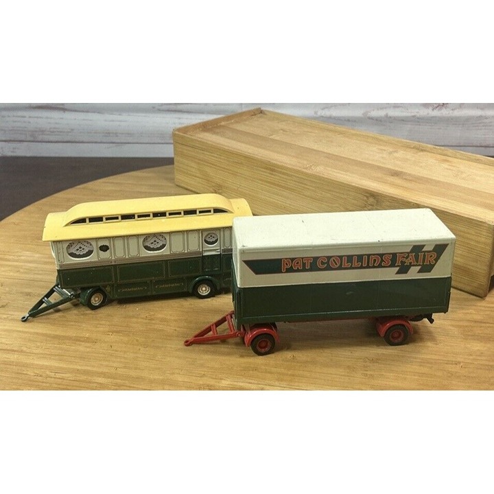 Vintage Corgi 1/50 Scale Scammell 2 Trailers Pat Collins Fair & Caravan Set