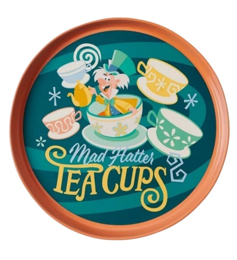 Disney Mad Hatter Alice in Wonderland Mad Tea Party Tray
