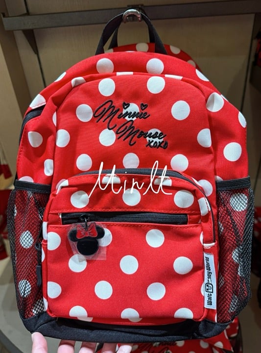 Walt Disney World Minnie Mouse Polka Dots AOP Ear Holder Backpack Small