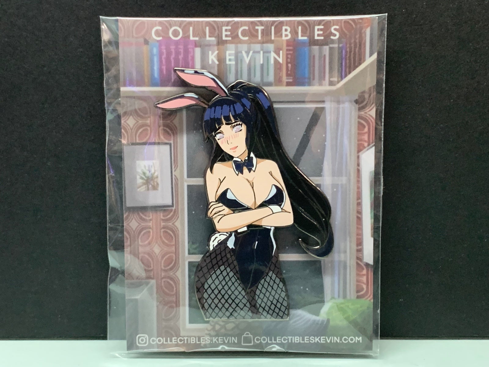Hinata Bunny Collectibles Kevin Naruto Black Nickel Pin
