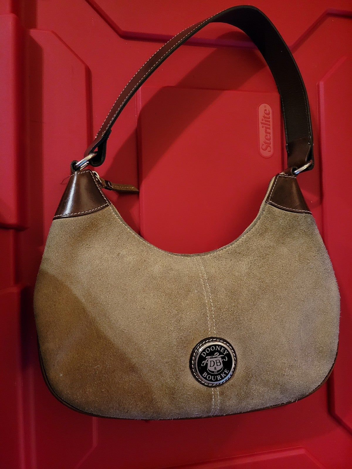 DOONEY & BOURKE BUCKSKIN HOBO BAG