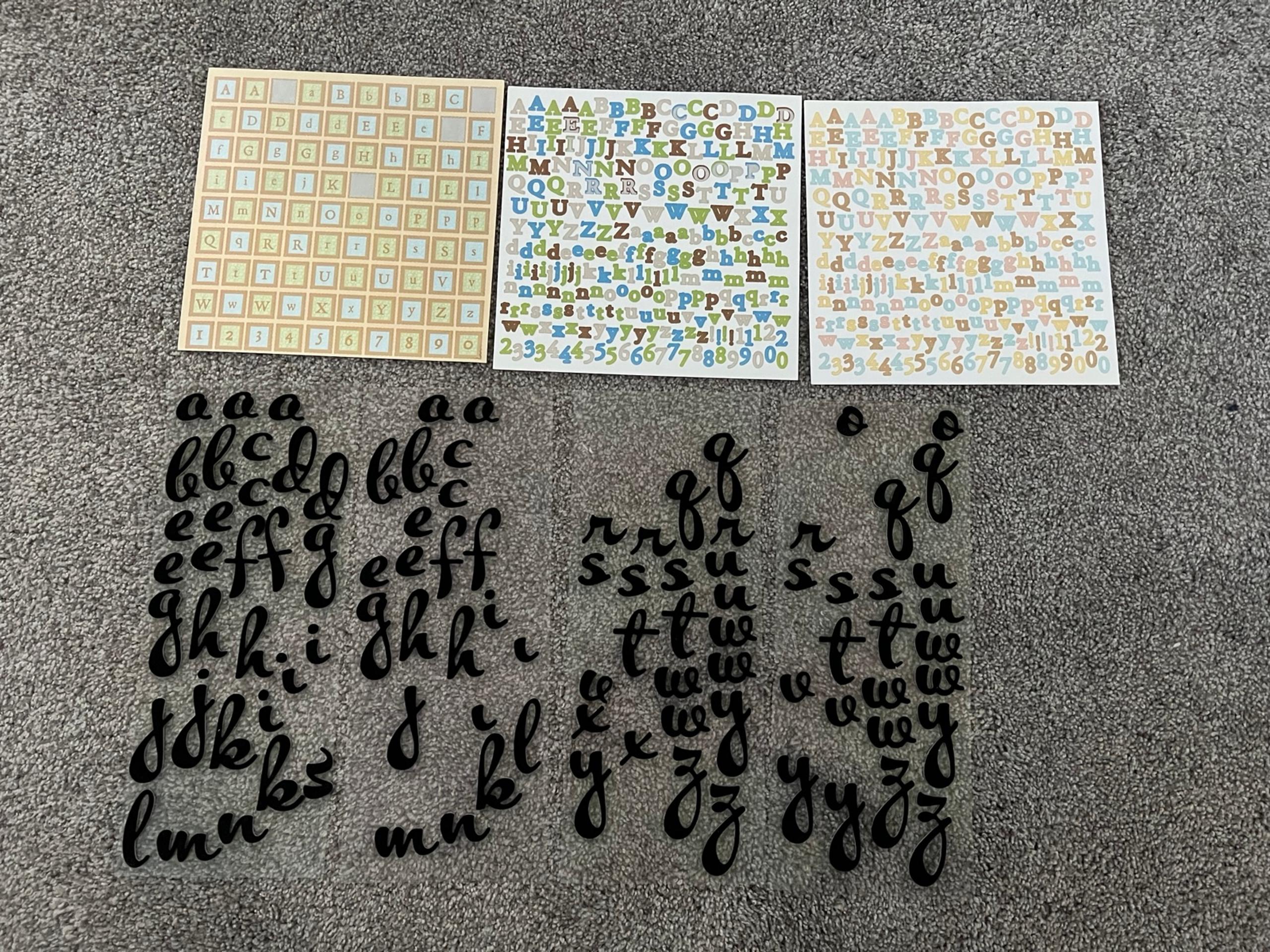 Scrapbooking Letter Stickers