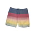Travis Mathew Mens 40 Rainbow Color Block Stripe Swim Trunks Board Shorts