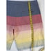 Travis Mathew Mens 40 Rainbow Color Block Stripe Swim Trunks Board Shorts