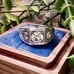 Vintage Signed Sterling Silver 925 Large Statement Ring Unique Textured Surface