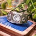 Vintage Signed Sterling Silver 925 Large Statement Ring Unique Textured Surface