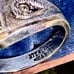 Vintage Signed Sterling Silver 925 Large Statement Ring Unique Textured Surface