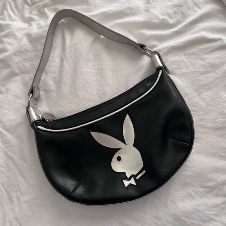 Playboy Hobo Bunny Black/Silver Bag