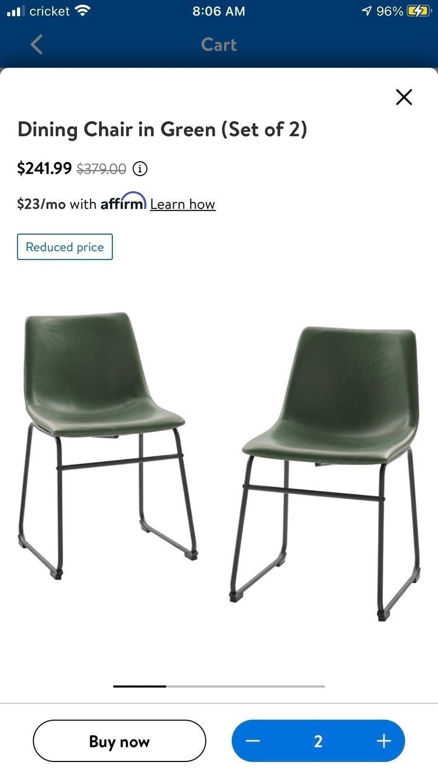 1/Walker edison green counter stool