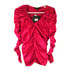 Nwt Marc New York Andrew Marc silk red long sleeve Blouse top M