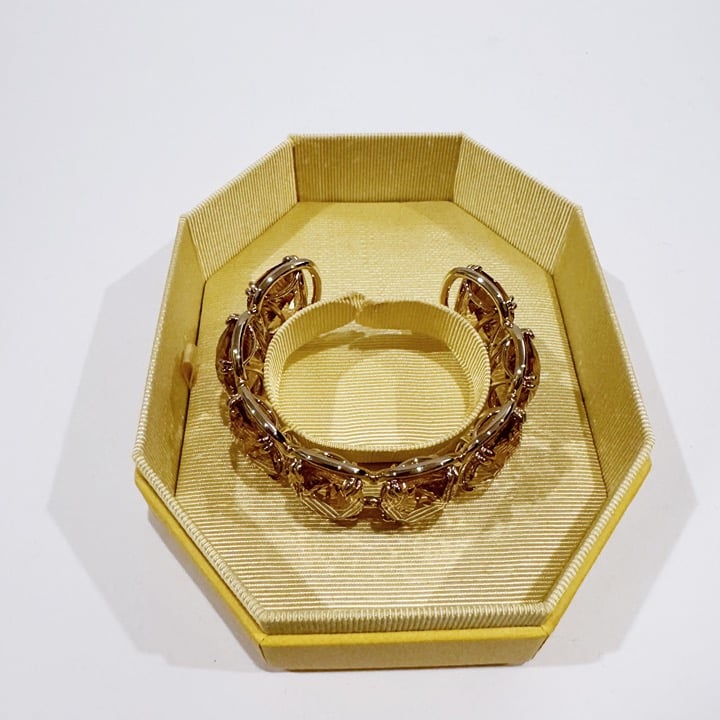 Swarovski Harmonia Cuff Bracelet, Oversized Gold Crystals