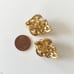 Vintage Trifari Gold Tone Faux Pearl Earrings