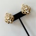 Vintage Trifari Gold Tone Faux Pearl Earrings