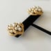 Vintage Trifari Gold Tone Faux Pearl Earrings