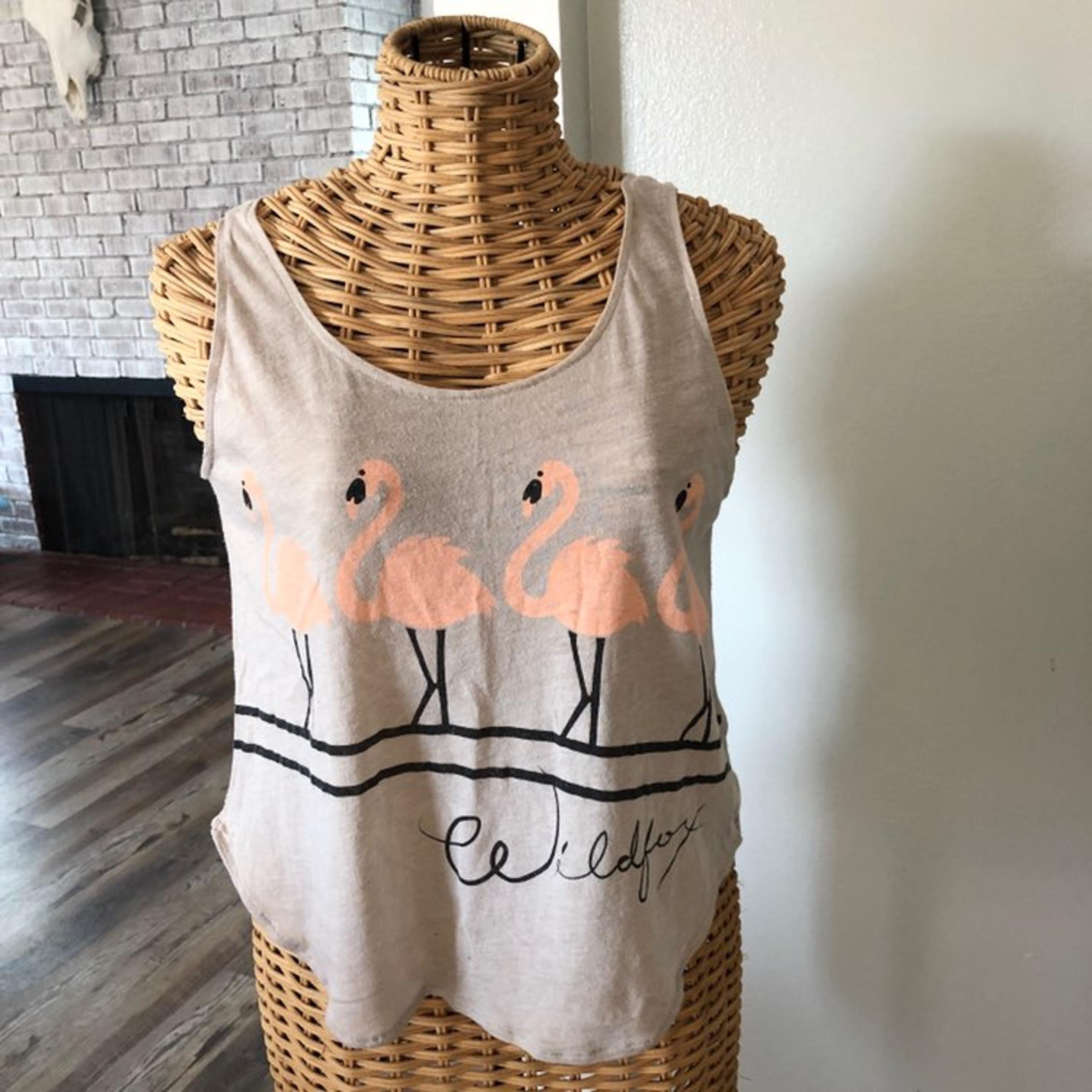 Wildfox flamingo tank top S