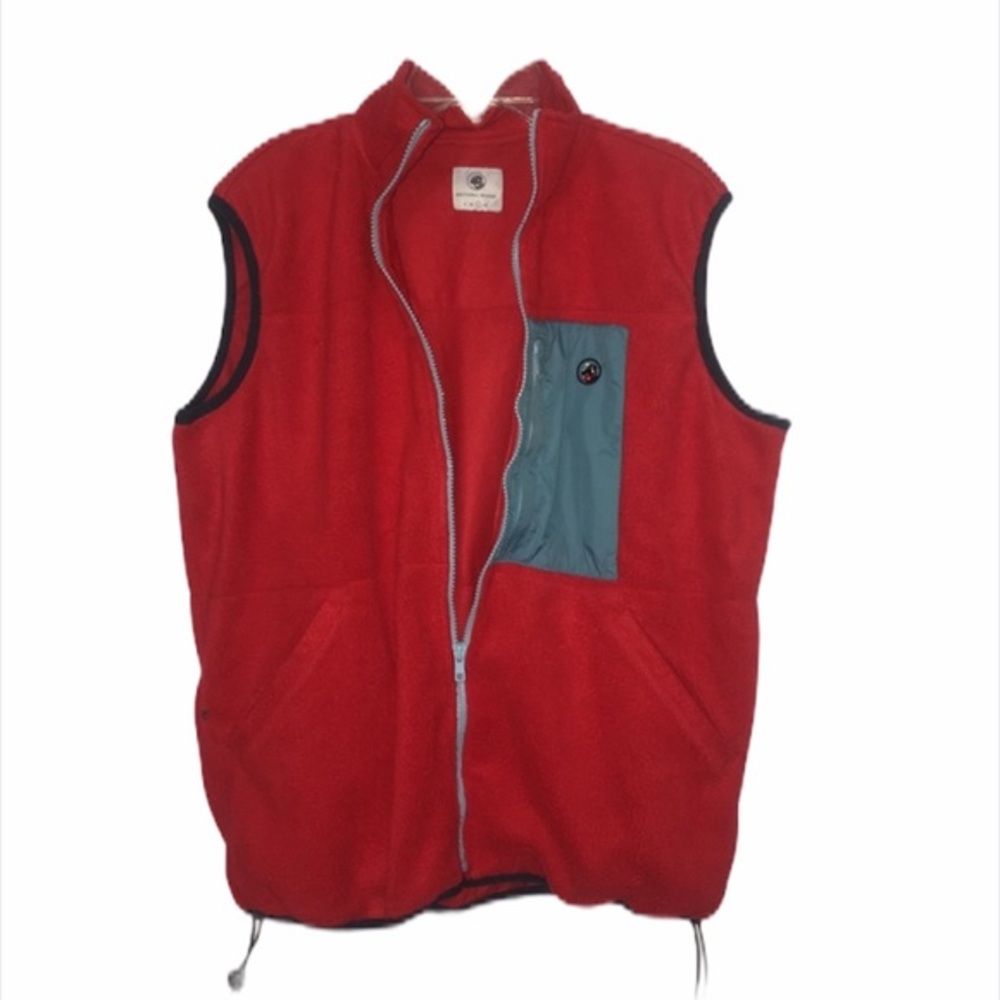 Southern Proper sleeveless fleece vest Red Large