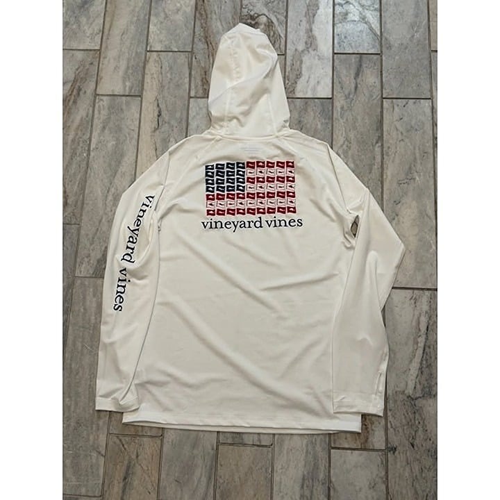 NEW Vineyard Vines kids youth medium 12/14 Performance thumb slots hoodie