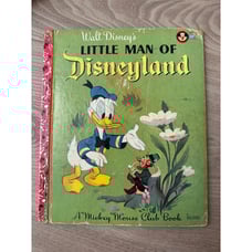 Vintage Walt Disney's Little Man of Disneyland Donald Duck Hardback Children’s B