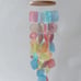 Rainbow Wind Chimes for Outside - Colorful Sea Glass