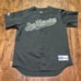 VTG San Francisco Giants Jersey Mens L Black White Sewn USA 90s Majestic Read