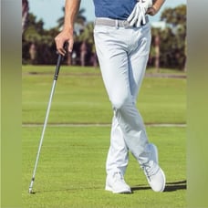Travis Mathew Open to Close 5 Pocket Pants Golf Performance Light Gray Men's 35