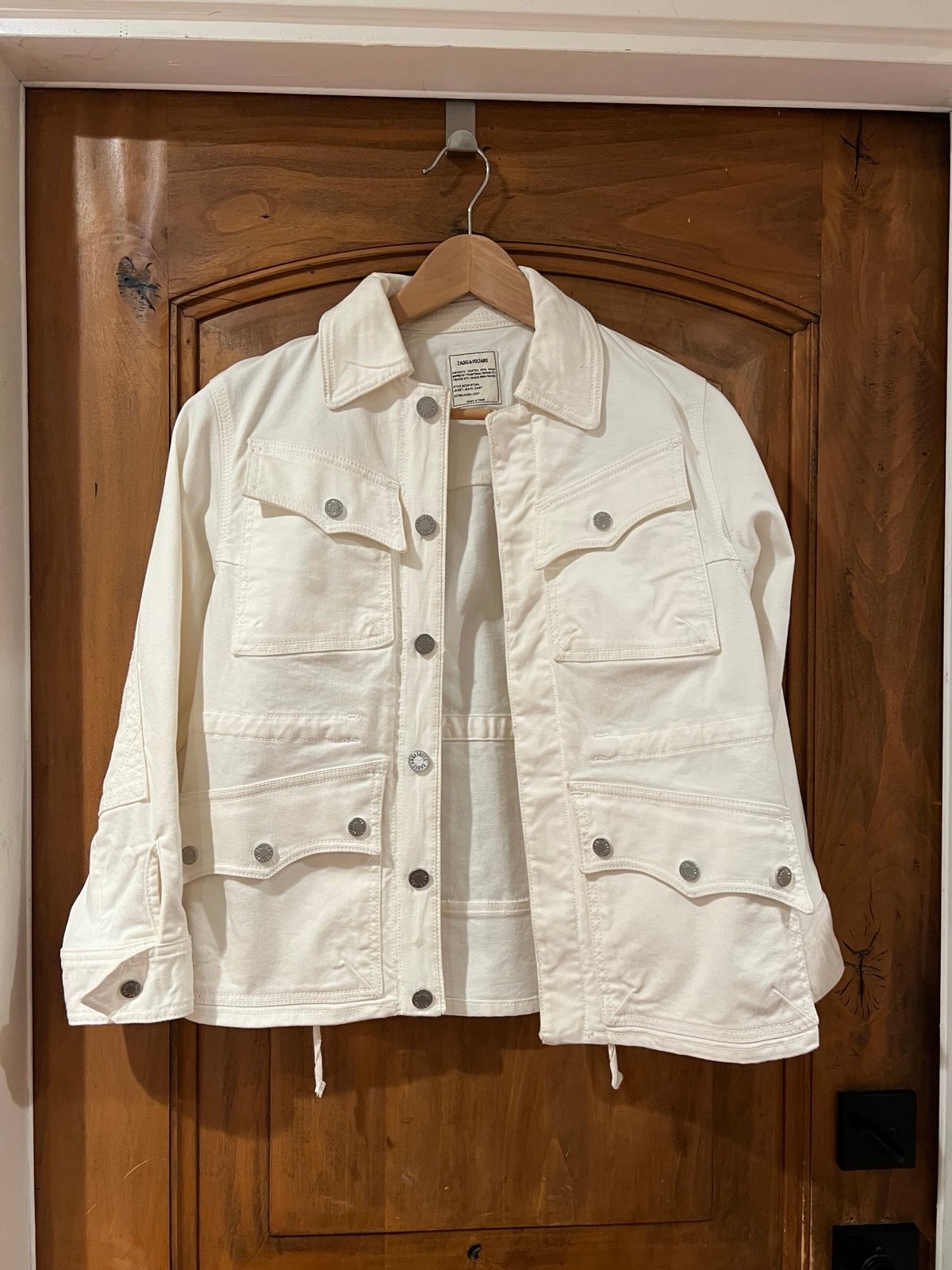 Zadig & Voltaire white denim jacket