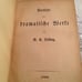 9*27mm REDUCED Rare German Book, Poetische Und Dramatische Werke