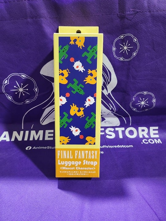 Final Fantasy Moogle, Cactaur, Chocobo Blue Luggage Strap