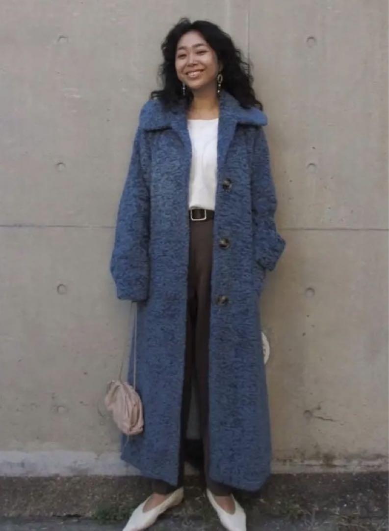 Sea Room Lynn Long Coat Blue M