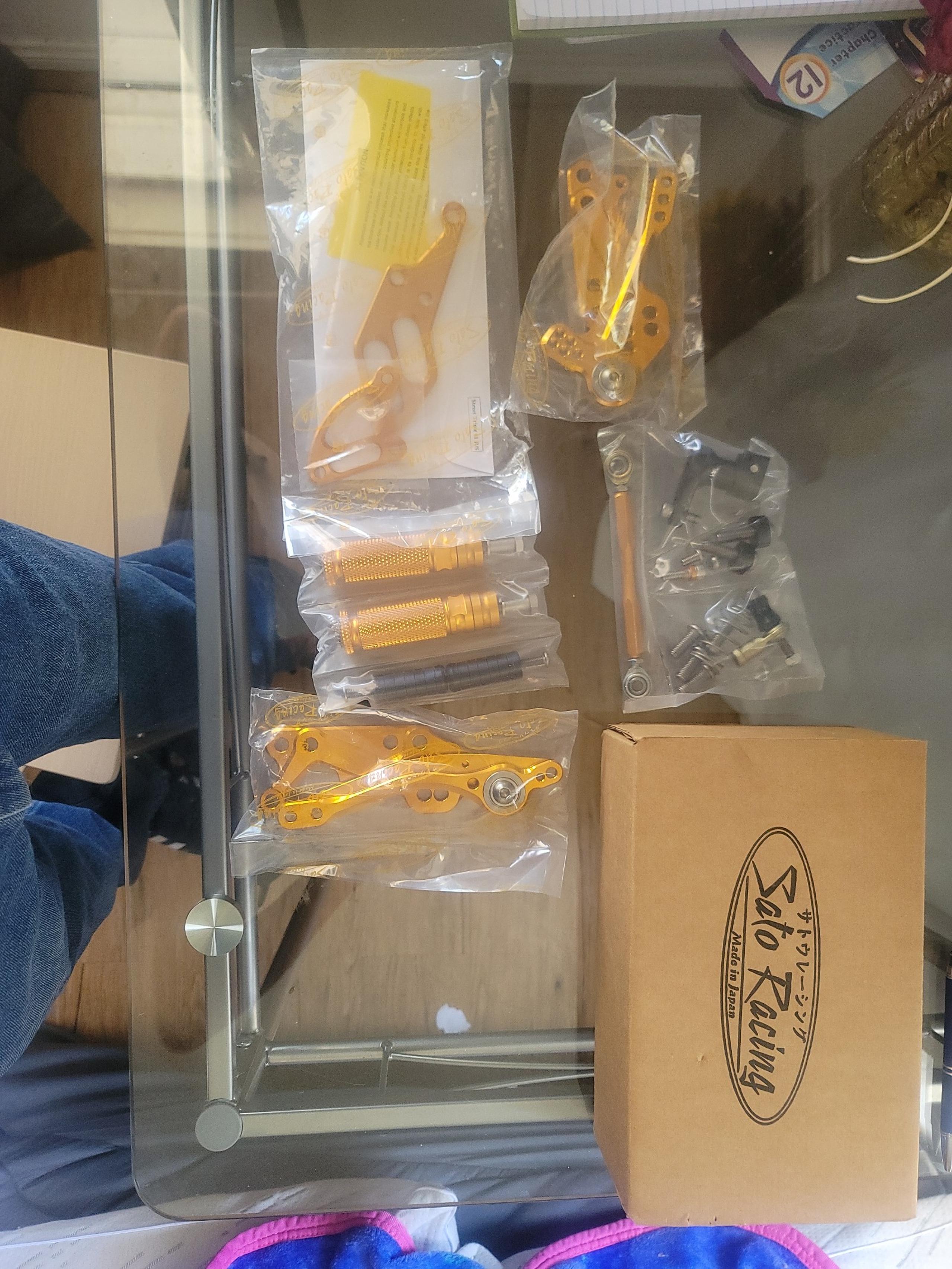 Soto racing rear set for street triple