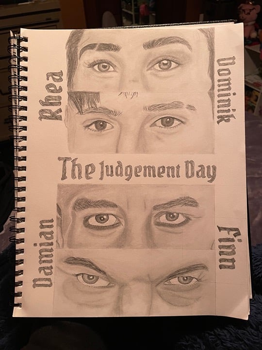 WWE The Judgement Day Art Piece